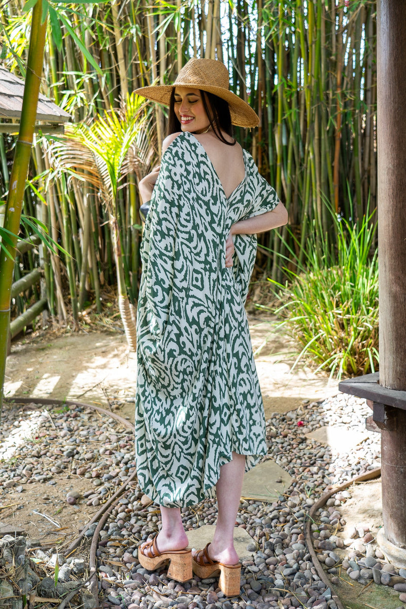 Belize Open Shoulder Caftan | Shop Bali Queen