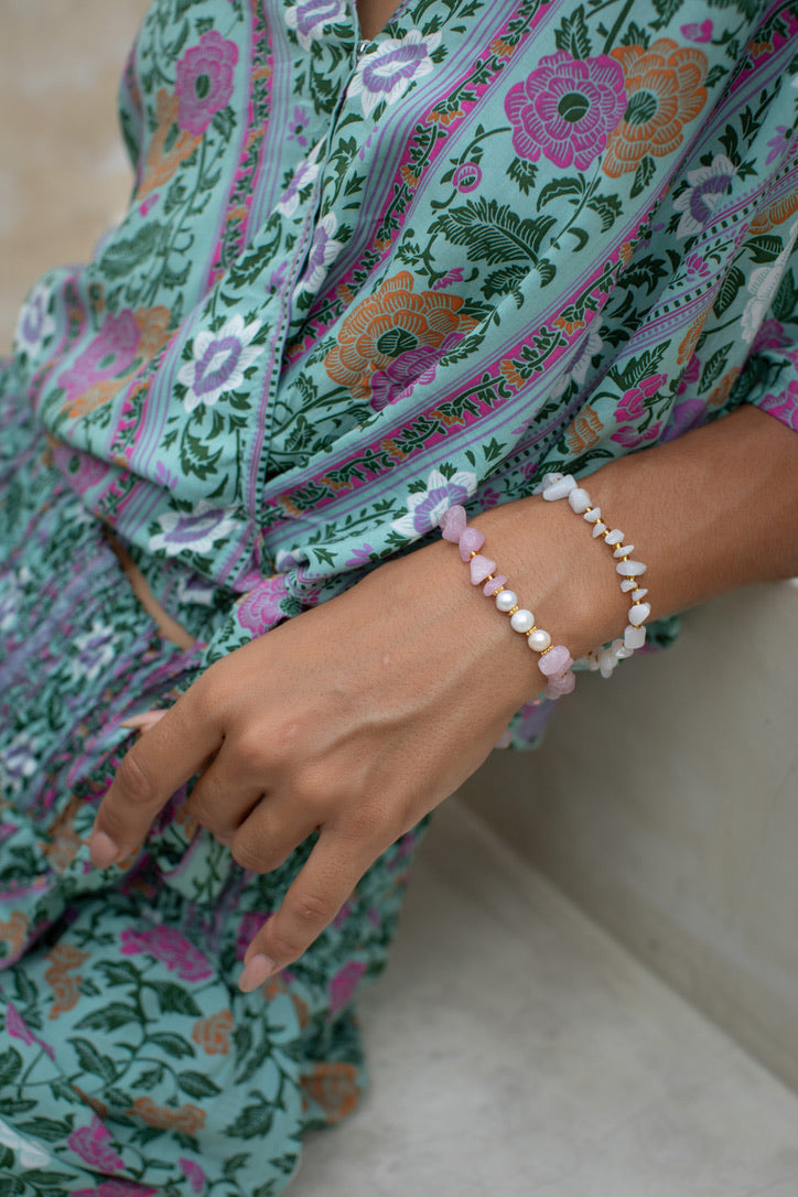 Shoreline Stone & Pearl Bracelet | Shop Bali Queen