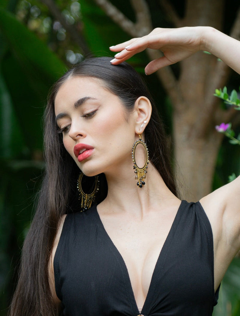 Oh My Oval Thai Crystal Earring | Shop Bali Queen