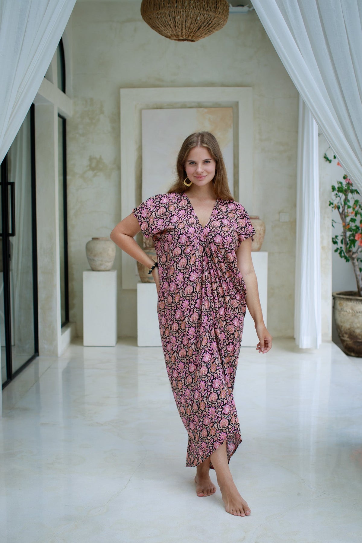 Talavera Long Caftan | Shop Coco Rose Boutique Beach & Resort Wear