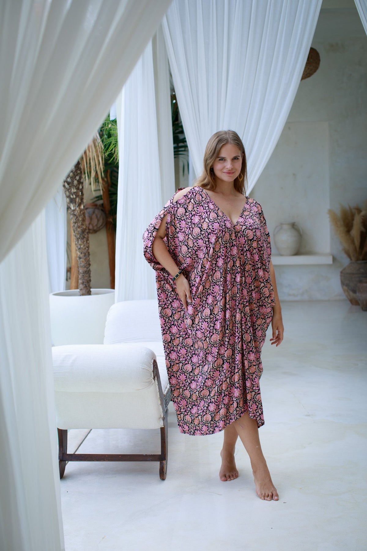 Talavera Open Shoulder Caftan | Shop Coco Rose Boutique Beach & Resort Wear