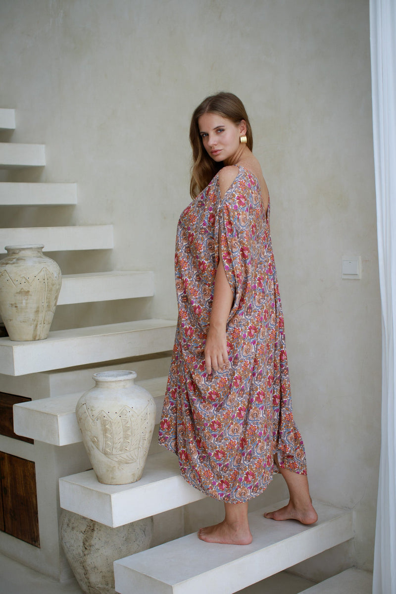 Talavera Open Shoulder Caftan | Shop Coco Rose Boutique Beach & Resort Wear