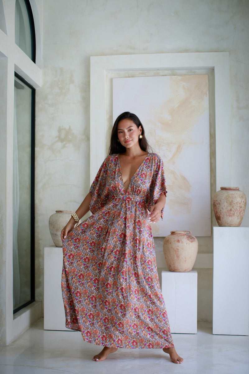 maxi butterfly dress women's Infinity Maxi Dress - Tie Dye Infinity Maxi Dress