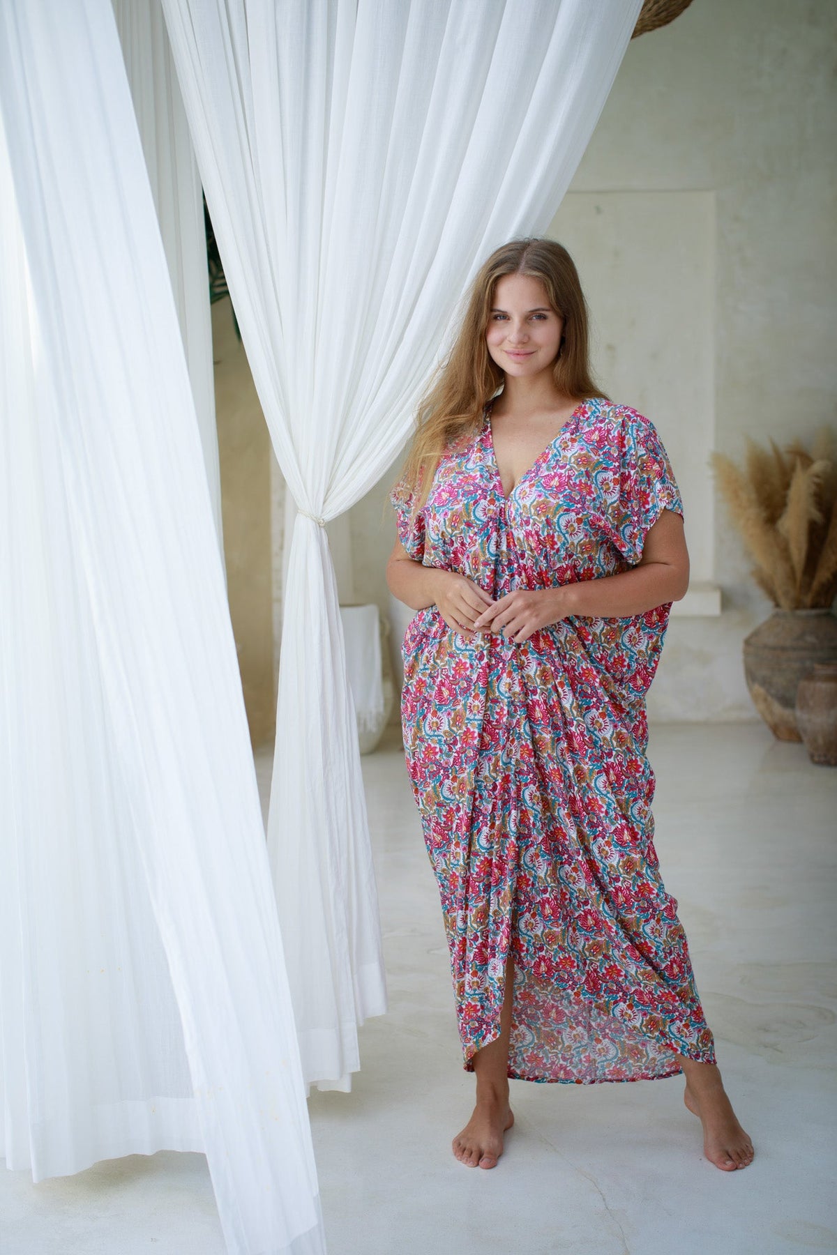 Talavera Long Caftan | Shop Coco Rose Boutique Beach & Resort Wear