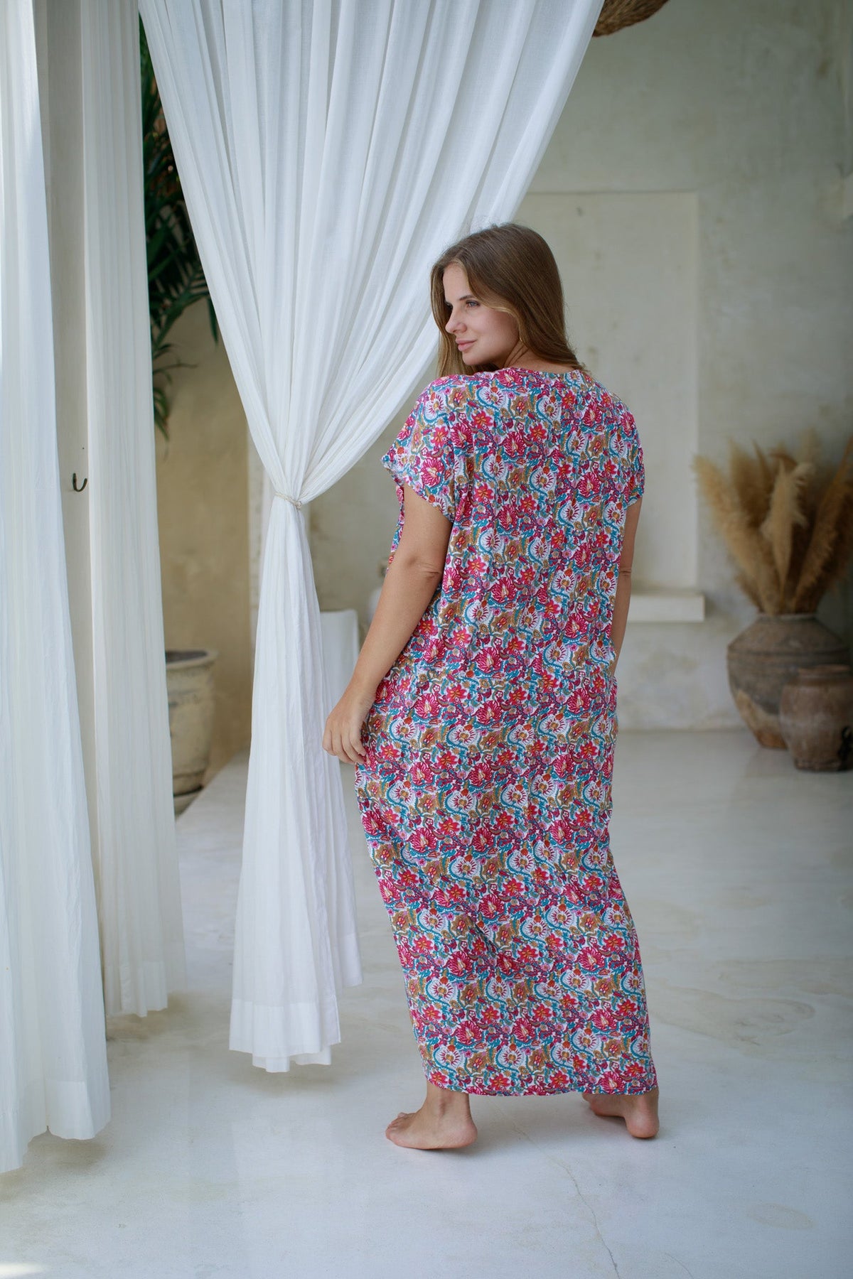 Talavera Long Caftan | Shop Coco Rose Boutique Beach & Resort Wear