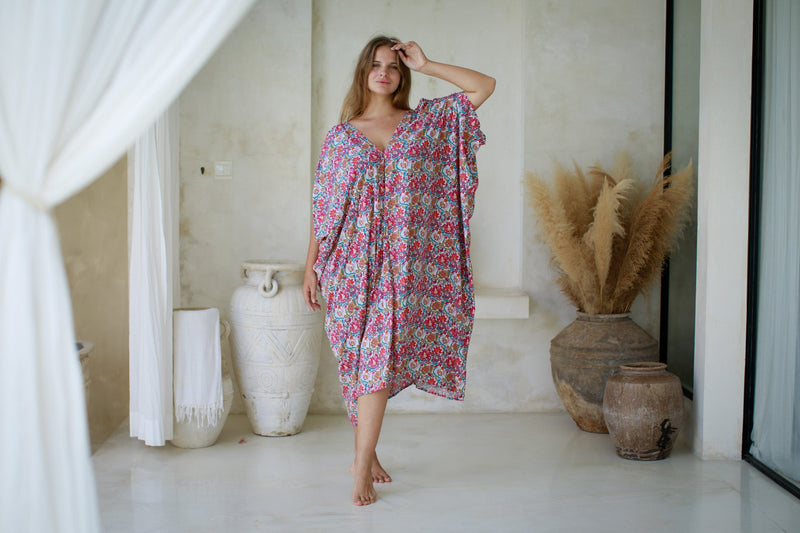 Talavera Open Shoulder Caftan | Shop Coco Rose Boutique Beach & Resort Wear