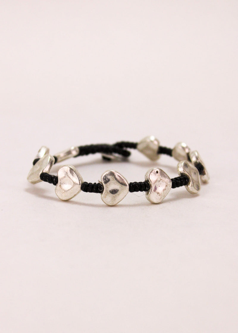 Hammered Heart Alloy Bracelet #16 | Shop Bali Queen