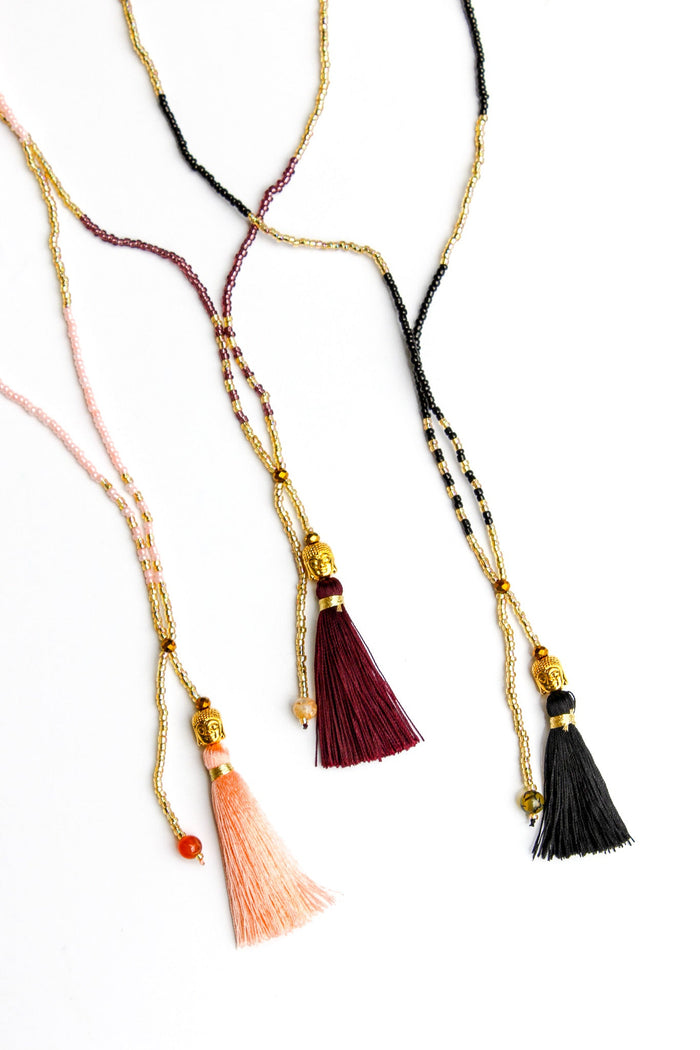 Happy Buddha Tassel Necklace | Shop Bali Queen