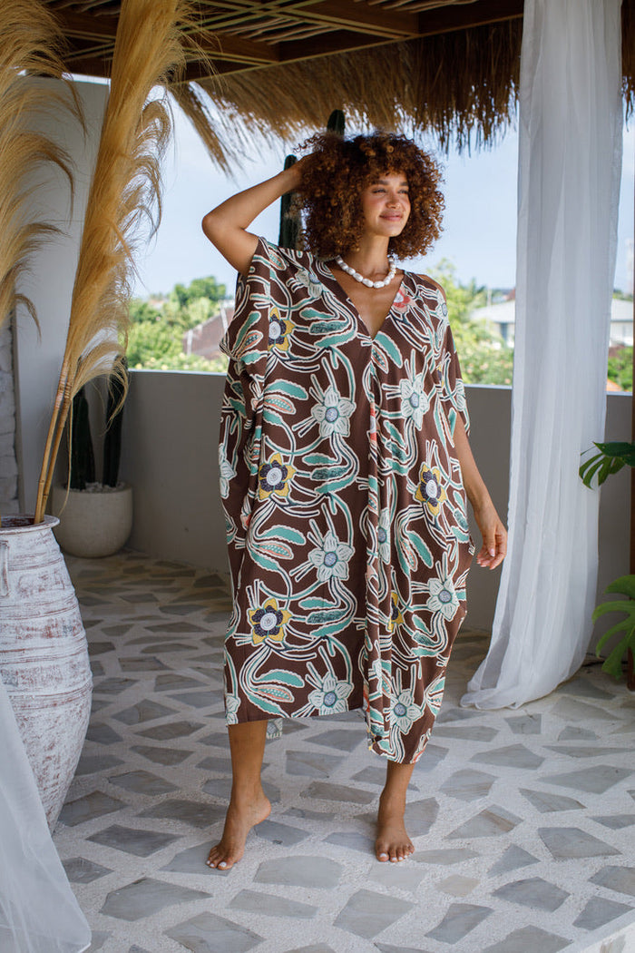 Tiger Lily Open Shoulder Caftan | Shop Coco Rose Boutique Beach & Resort Wear