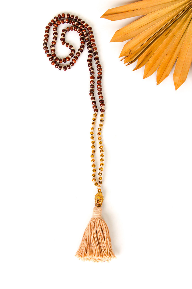 Cotton Buddha Tassel Necklace | Shop Bali Queen