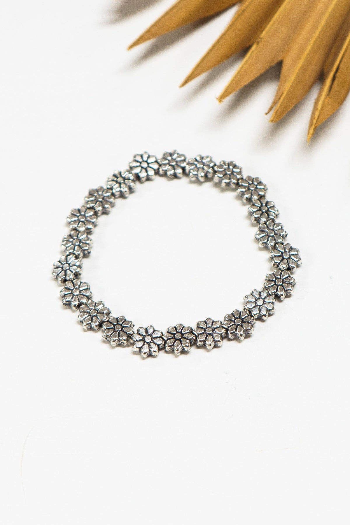 Floral Alloy Stretch Bracelet | Shop Bali Queen
