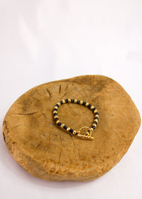 Hammered Ball Gold Alloy SS Bracelet #1 | Shop Bali Queen