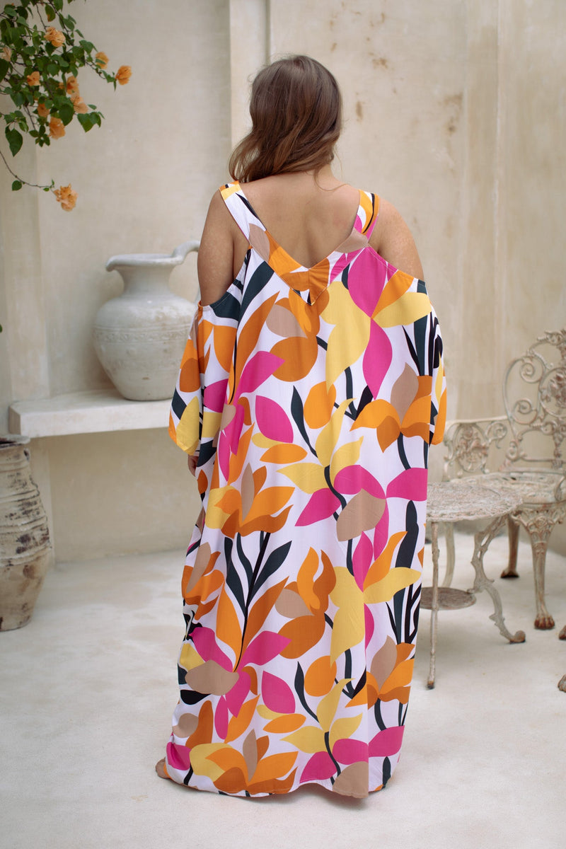 Palm Springs Open Shoulder Caftan | Shop Coco Rose Boutique Beach & Resort Wear