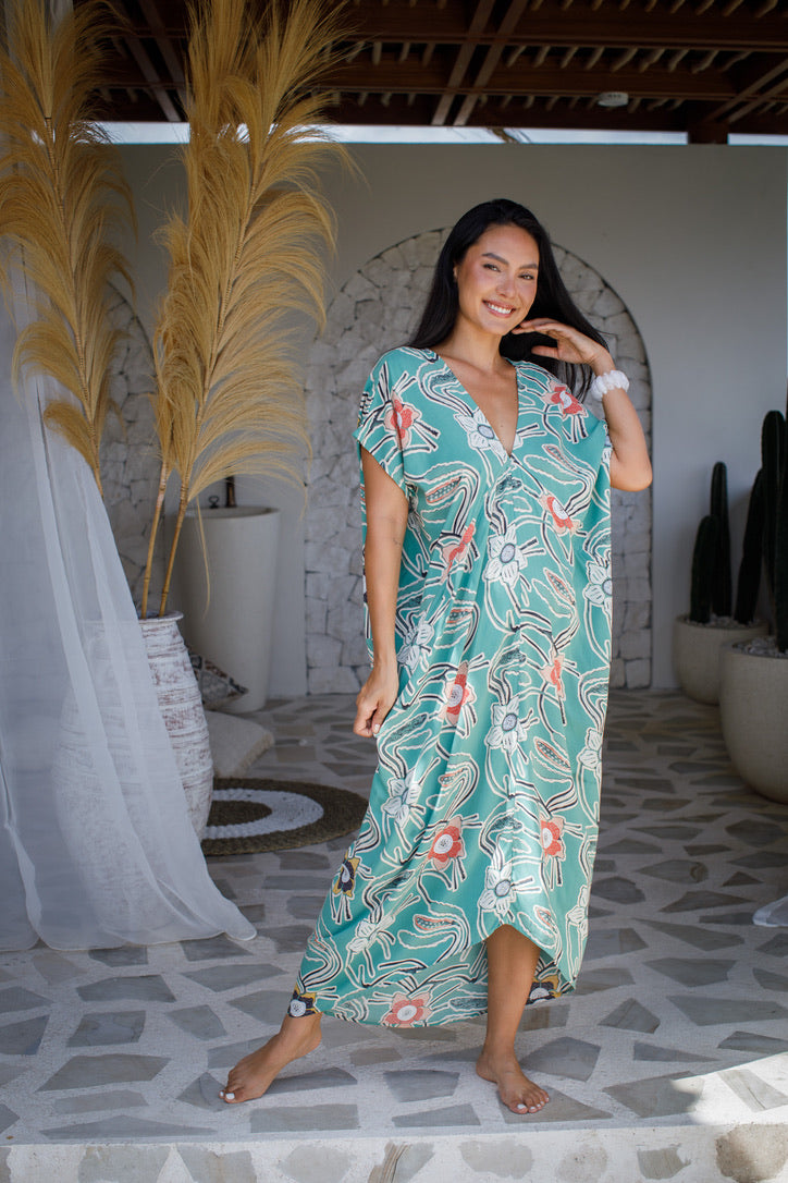 Tiger Lily Long Caftan | Shop Coco Rose Boutique Beach & Resort Wear
