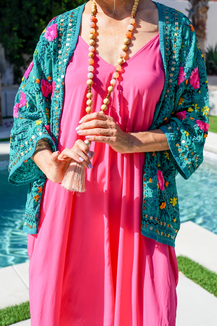 Boho Blossom Short Kimono | Shop Coco Rose Boutique Beach & Resort Wear