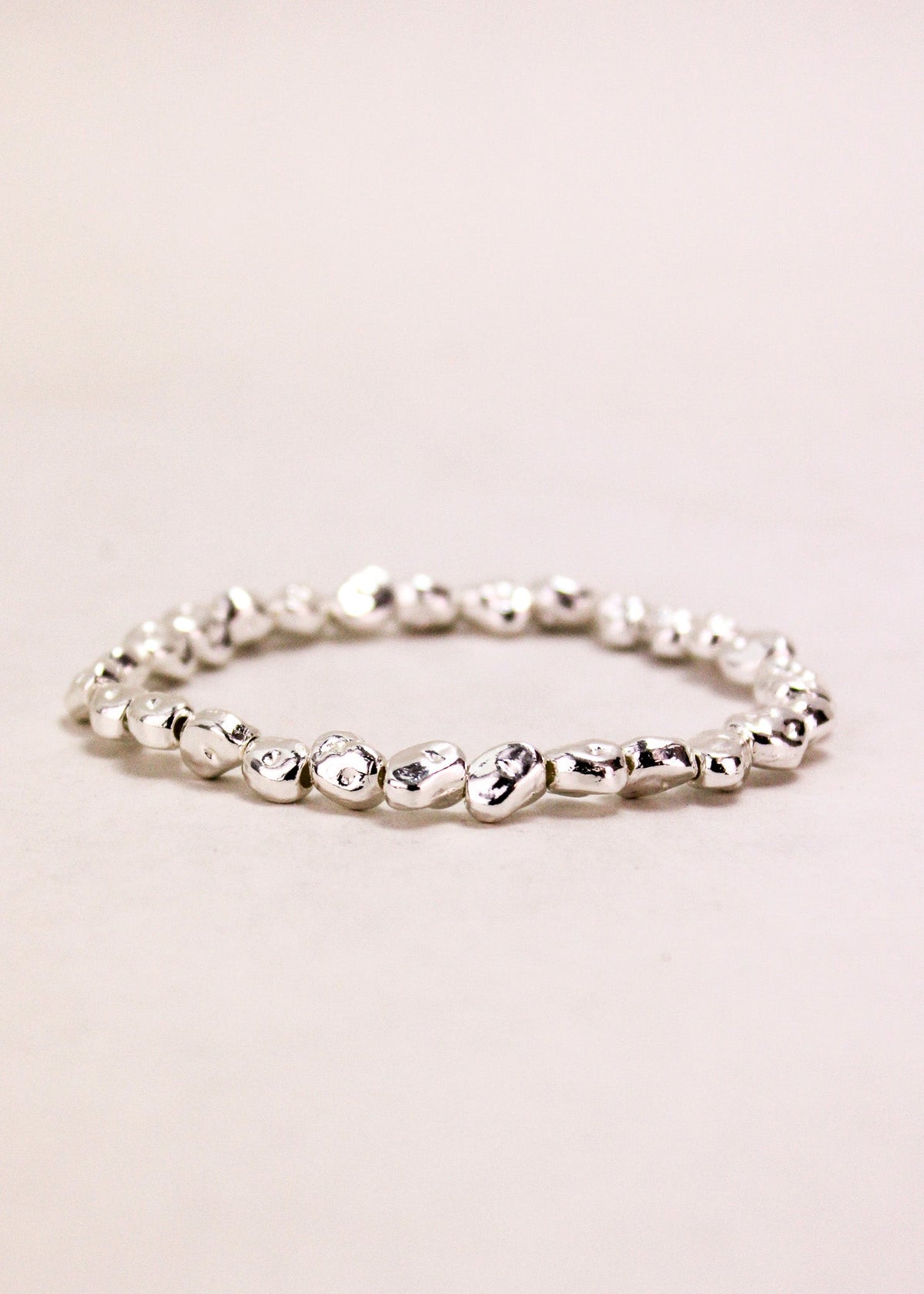 Small Nugget Alloy Stretch Bracelet #24 | Shop Bali Queen