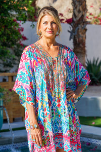 Bombay Jeweled Short Caftan | Shop Coco Rose Boutique Beach & Resort Wear