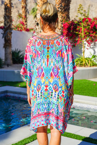 Bombay Jeweled Short Caftan | Shop Coco Rose Boutique Beach & Resort Wear