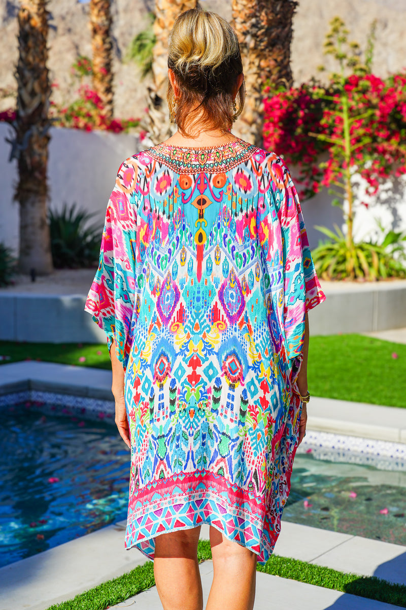 Bombay Jeweled Short Caftan | Shop Coco Rose Boutique Beach & Resort Wear