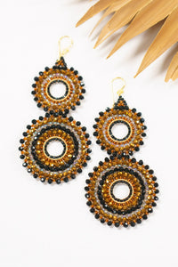 Thai Crystal Double Circle Earrings | Shop Bali Queen