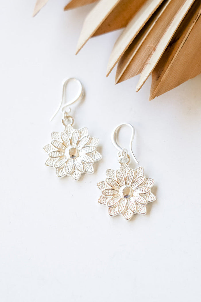 Daisy Alloy Earrings | Shop Bali Queen