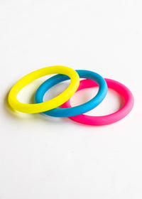 Hot Pink Resin Bangles | Shop Coco Rose Boutique Beach & Resort Wear