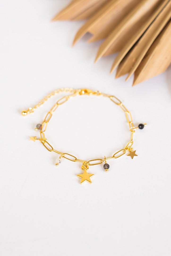 18K Link Secret Star Pearl Bracelet | Shop Coco Rose Boutique Beach & Resort Wear