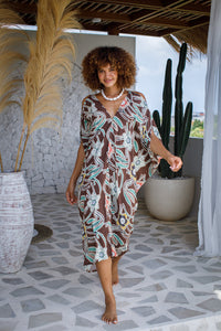 Tiger Lily Open Shoulder Caftan | Shop Coco Rose Boutique Beach & Resort Wear