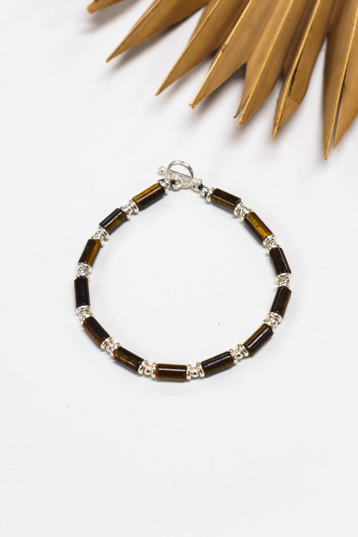 Unisex Tiger’s Eye Alloy Bracelet | Shop Bali Queen