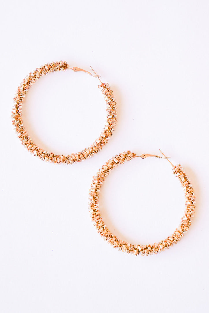 Metallic Juno Hoop Earrings | Shop Bali Queen