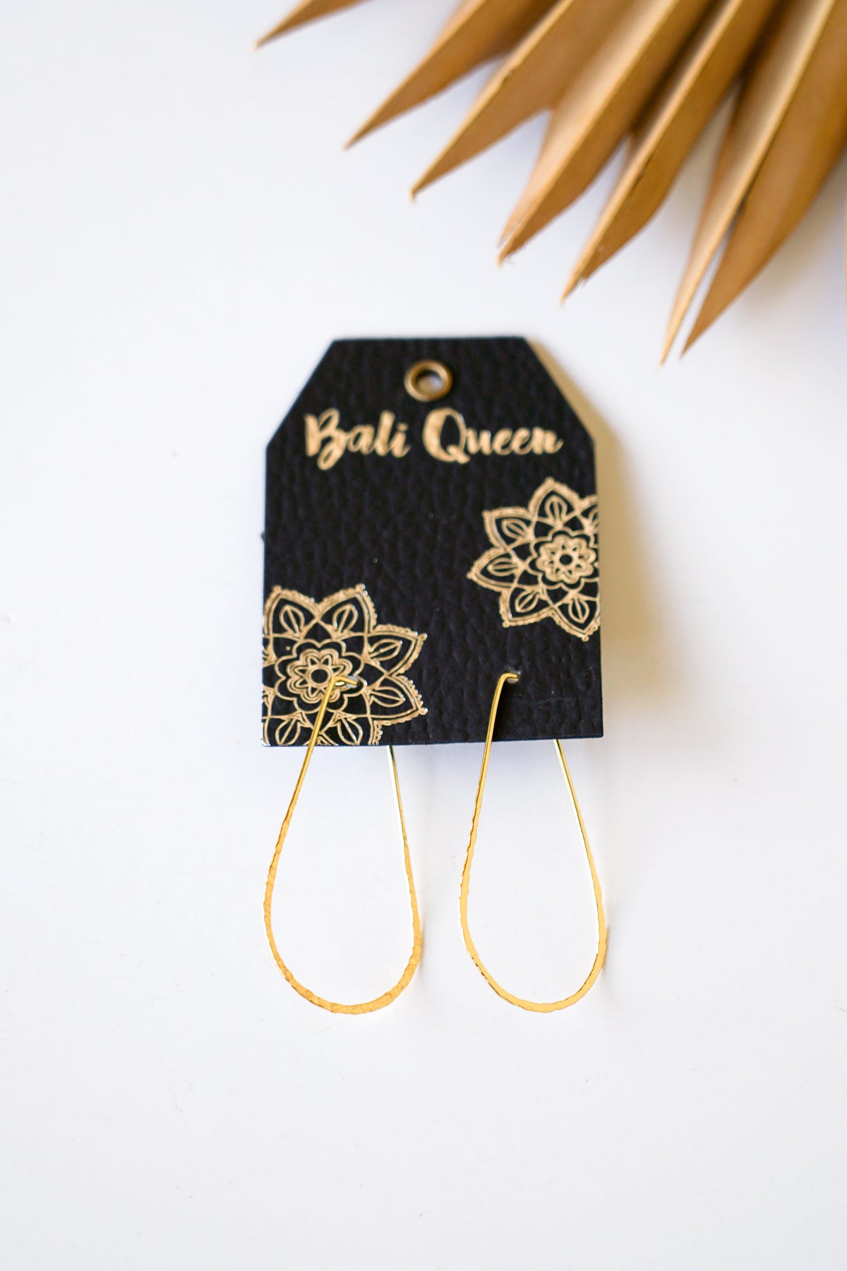 Golden Drop Hoop Earring | Shop Bali Queen