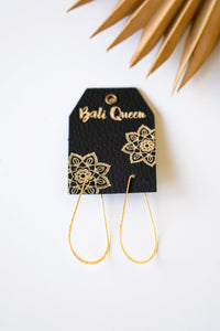 Golden Drop Hoop Earring | Shop Bali Queen
