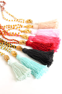 Cotton Buddha Tassel Necklace | Shop Bali Queen