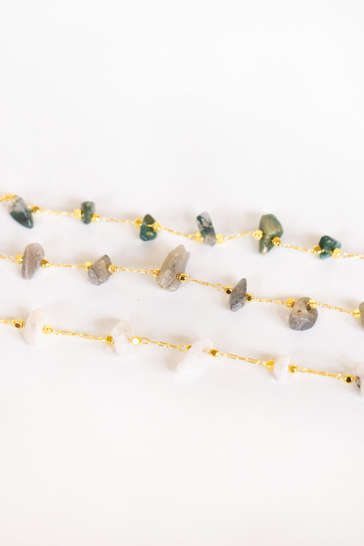 String of Stones Bracelet | Gemstone Jewelry Collection – Genuine ...