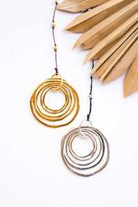 Lady Of The Rings Gold Alloy Necklace | Shop Bali Queen