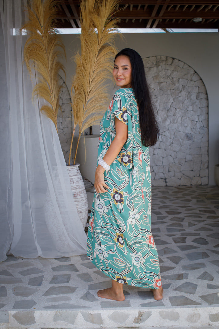 Tiger Lily Long Caftan | Shop Coco Rose Boutique Beach & Resort Wear