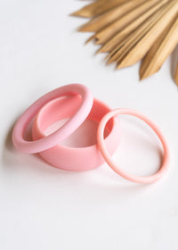 Light Pink Resin Bangles | Shop Coco Rose Boutique Beach & Resort Wear