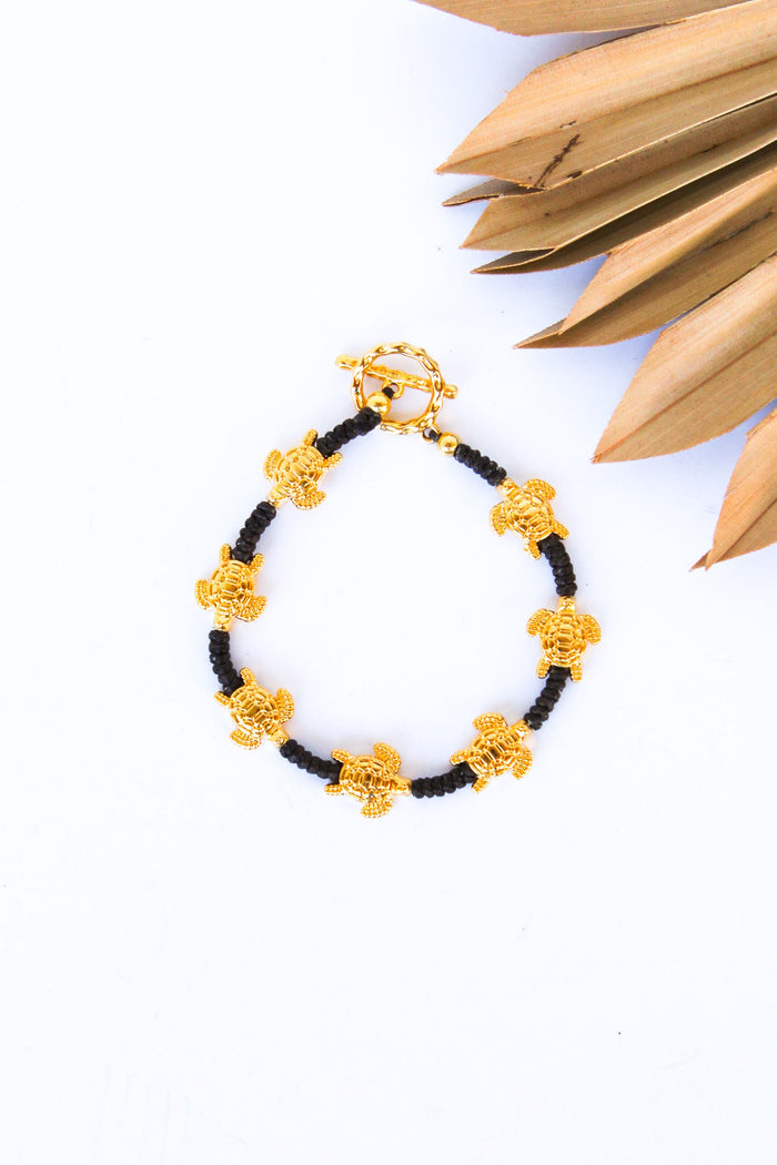 Turtle Gold Alloy SS Bracelet #6 | Shop Bali Queen