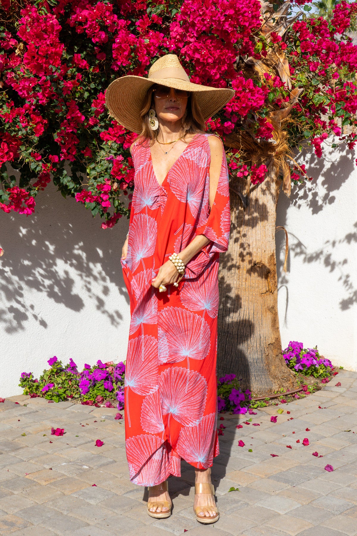 St. Barts Open Shoulder Caftan | Shop Coco Rose Boutique Beach & Resort Wear