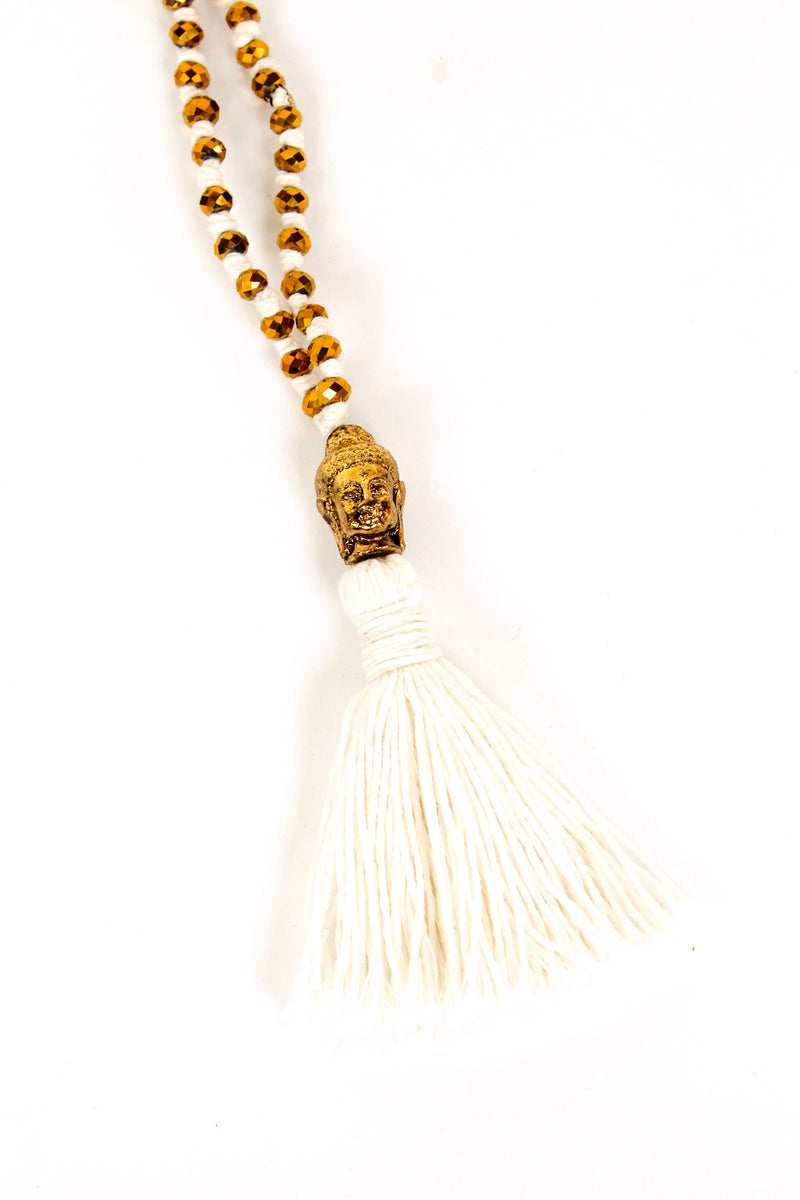 Cotton Buddha Tassel Necklace | Shop Bali Queen