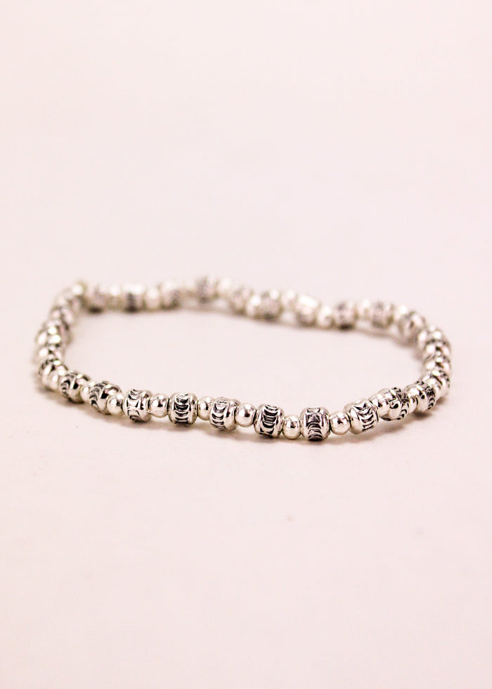 Moon Cylinder Alloy Stretch Bracelet #4 | Shop Bali Queen