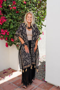 Boho Blossom Long Kimono | Shop Coco Rose Boutique Beach & Resort Wear