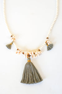 Tri Crystal Cowrie Necklace | Shop Coco Rose Boutique Beach & Resort Wear