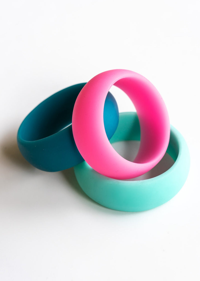 Aqua Resin Bangles | Shop Coco Rose Boutique Beach & Resort Wear