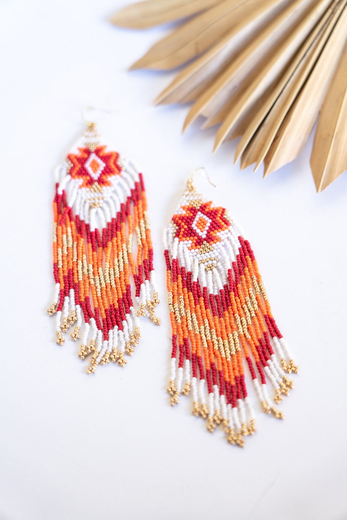 Saffron Shield Earrings | Shop Bali Queen