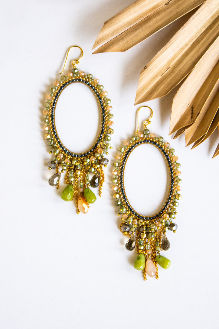 Oh My Oval Thai Crystal Earring | Shop Bali Queen