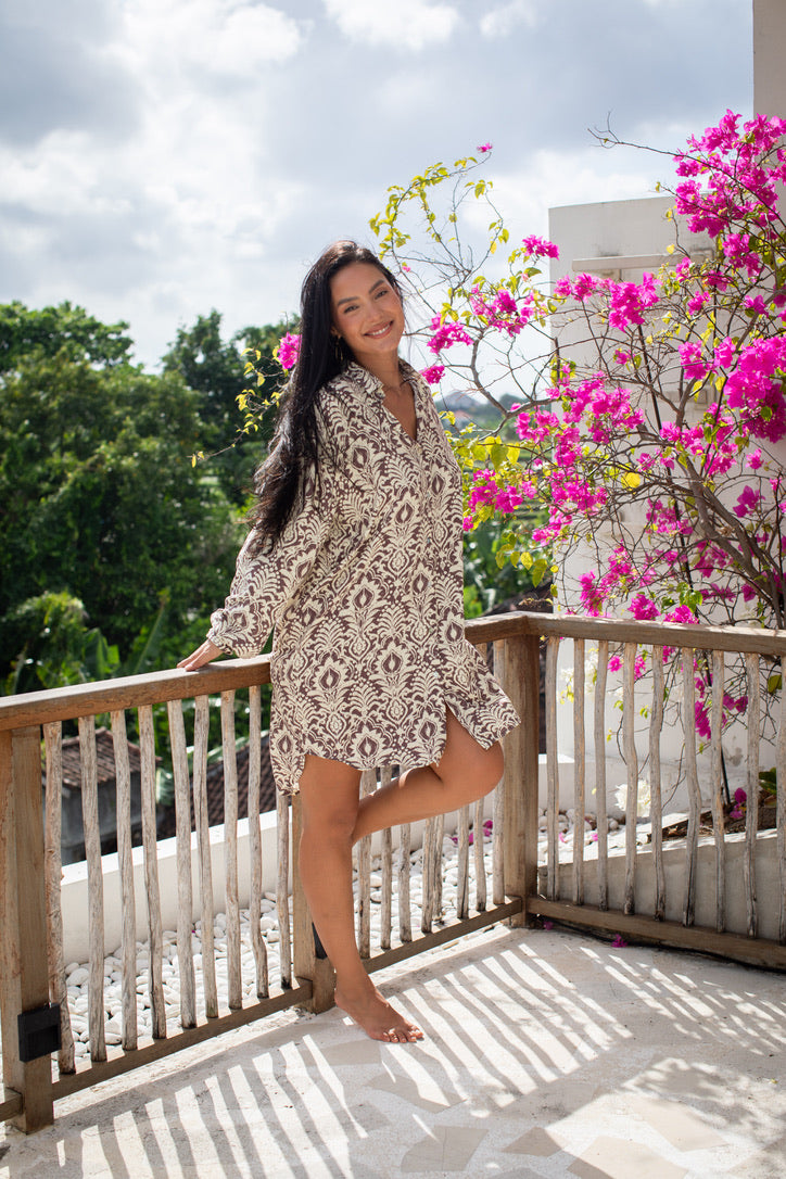 Verona Button Shirt Dress | Shop Bali Queen