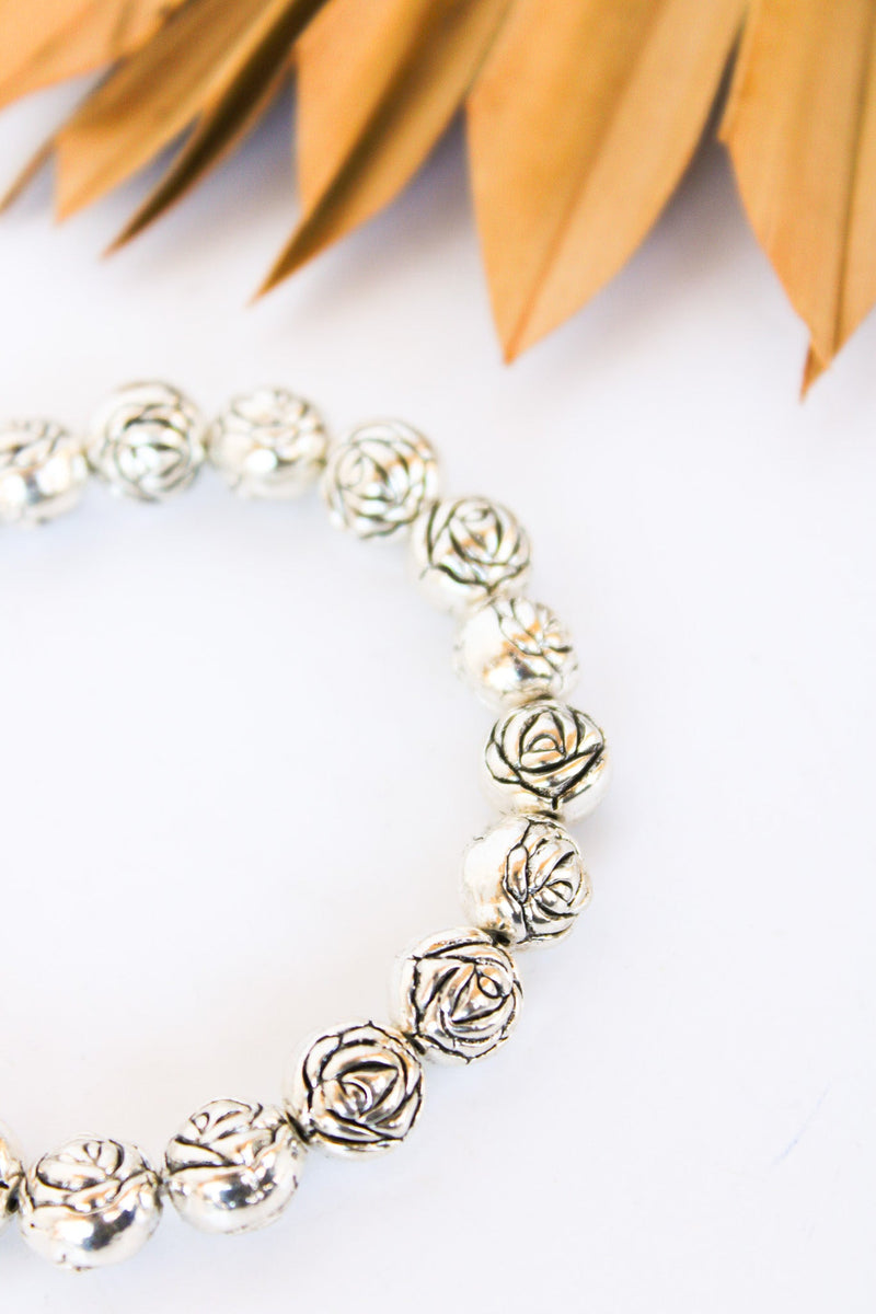 Rosebud Alloy Stretch Bracelet #99 | Shop Bali Queen