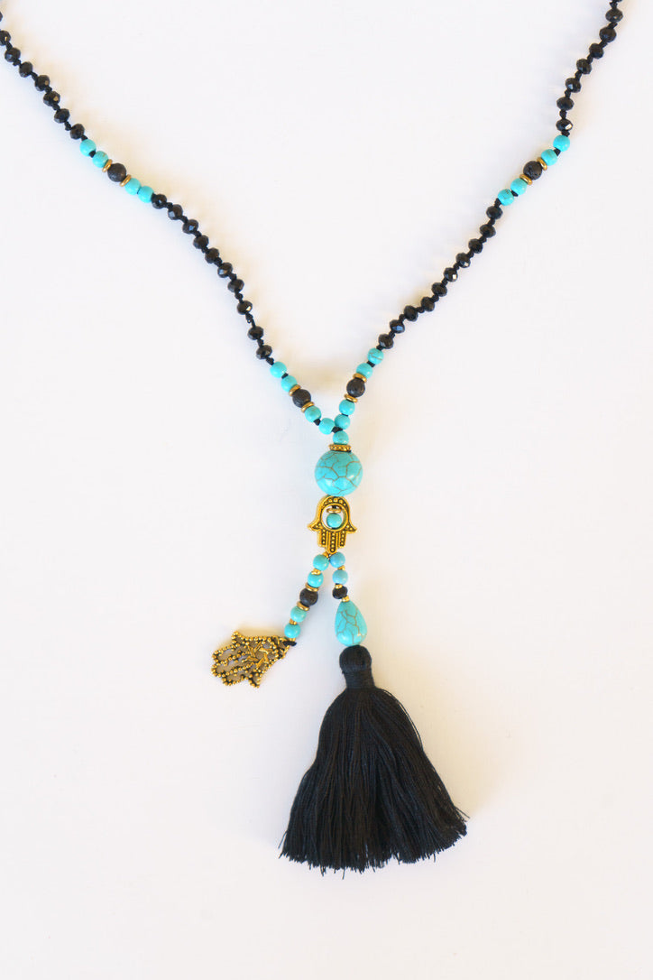 Lava Stone Hamsa Necklace | Shop Coco Rose Boutique Beach & Resort Wear