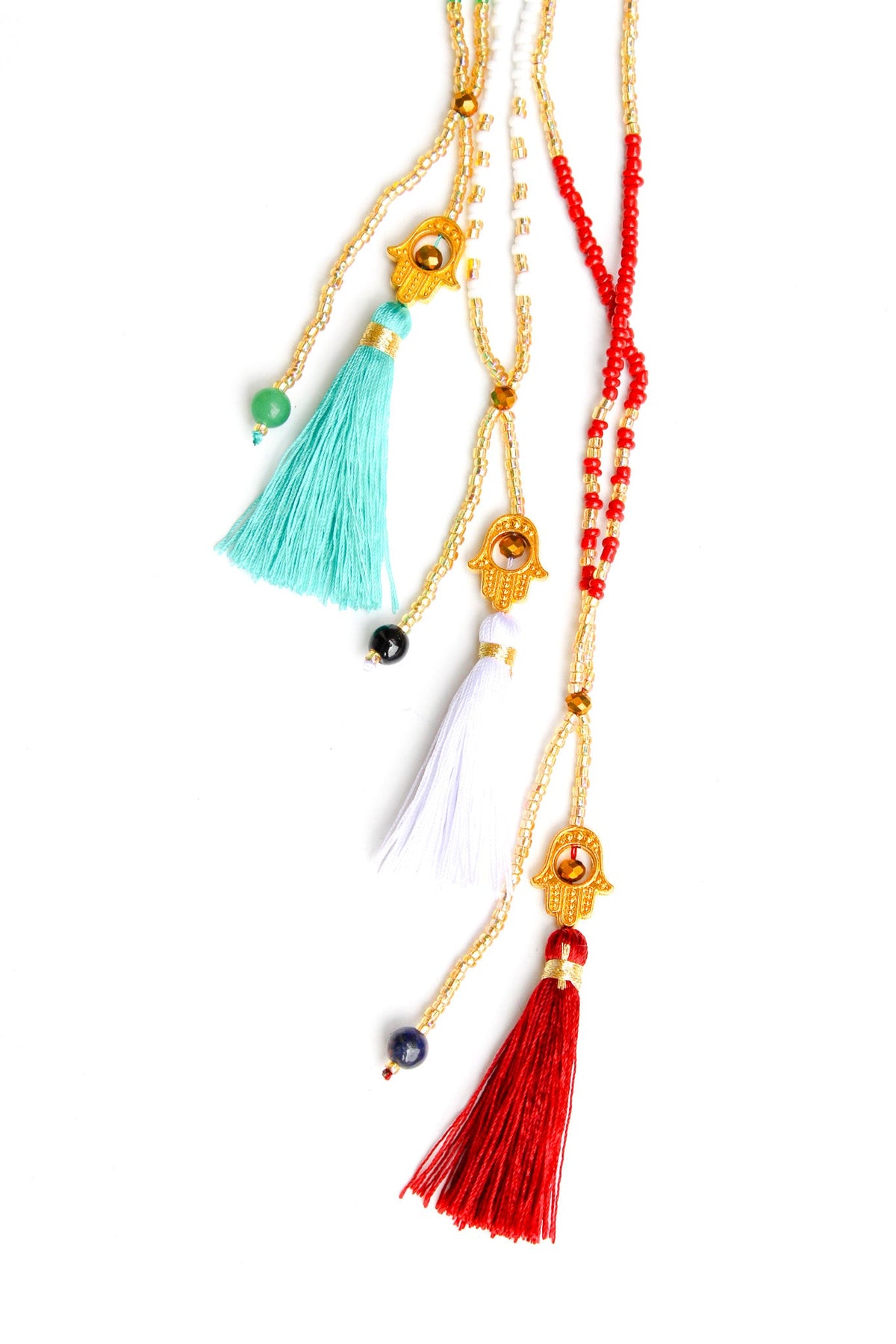 Happy Hamsa Tassel Necklace | Shop Bali Queen